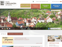 Tablet Screenshot of creglingen.de